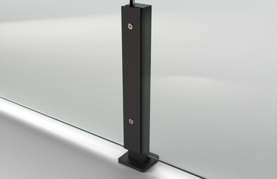 Poste Recto 492 - RAL 9004