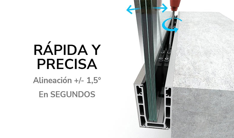 BV8900S MONTAJE LATERAL 5 metros (productos relacionados no incluidos)
