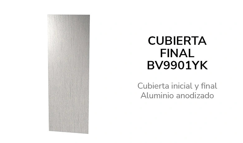 BV9900Y MONTAJE LATERAL 5 metros (productos relacionados no incluidos)