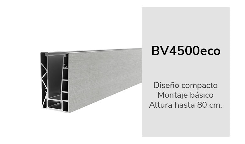 BV4500 ECO MONTAJE SUPERIOR 5 metros (productos relacionados no incluidos)