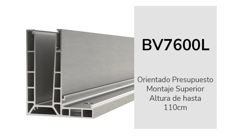 BV7600L MONTAJE SUPERIOR 5 metros (productos relacionados no incluidos)