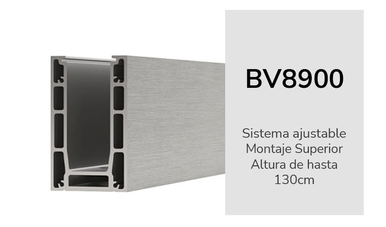 BV8900 MONTAJE SUPERIOR  5 metros (productos relacionados no incluidos)
