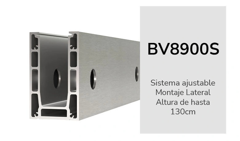 BV8900S MONTAJE LATERAL 5 metros (productos relacionados no incluidos)