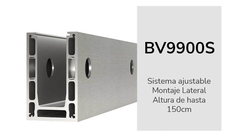 BV9900S MONTAJE LATERAL 5 metros (productos relacionados no incluidos)